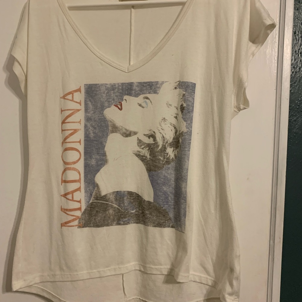Madonna Graphic White Tee